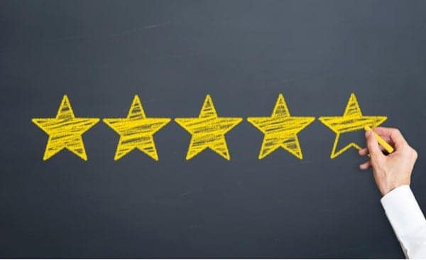5-star online reviews