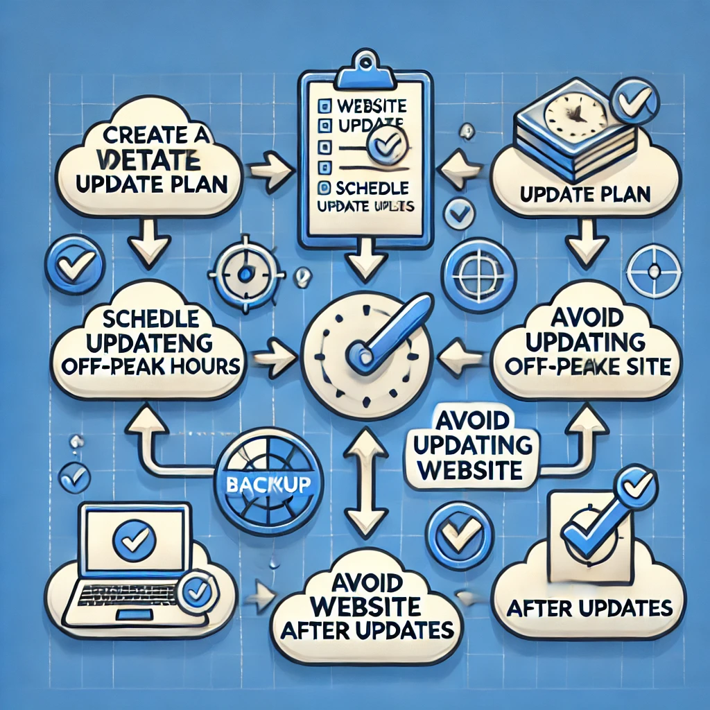 Website Update plane flow chart