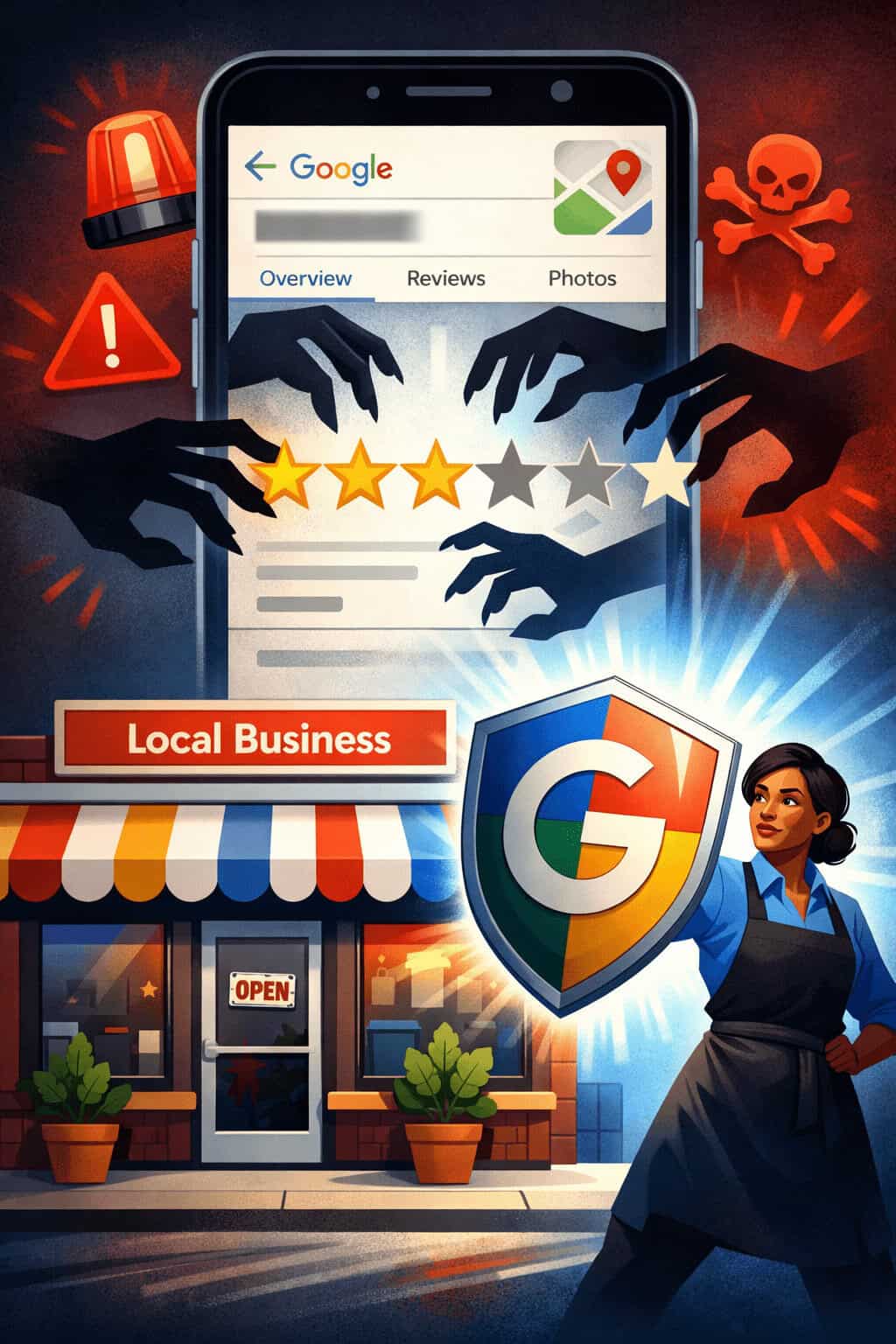 stop Google review extortion scams