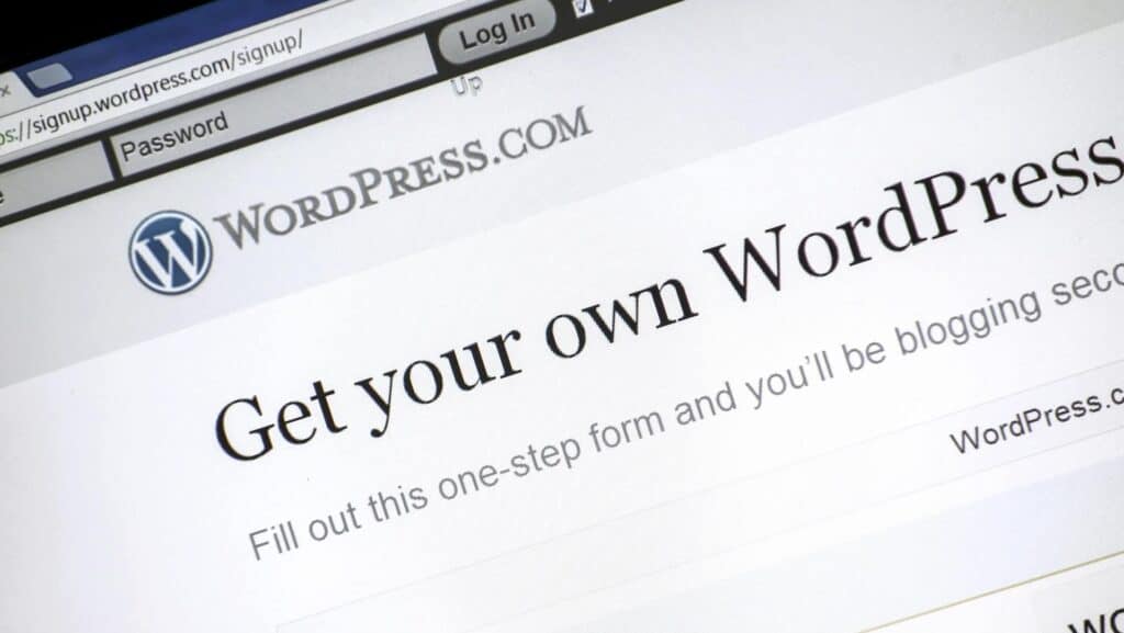 creating a WordPress website